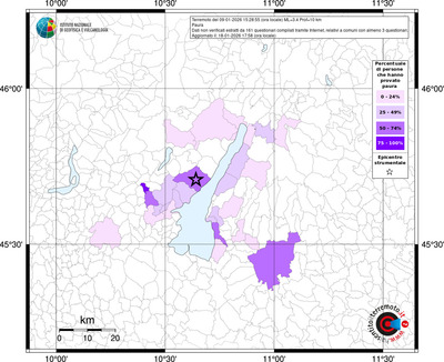 Mappa territorio comunale con almeno 3 questionari