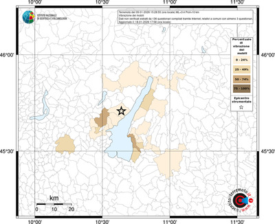Mappa territorio comunale con almeno 3 questionari
