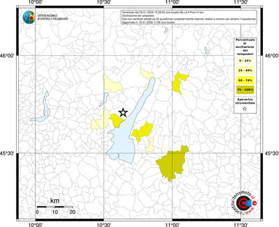 Mappa territorio comunale con almeno 3 questionari