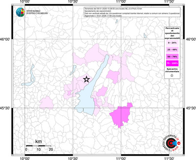 Mappa territorio comunale con almeno 3 questionari