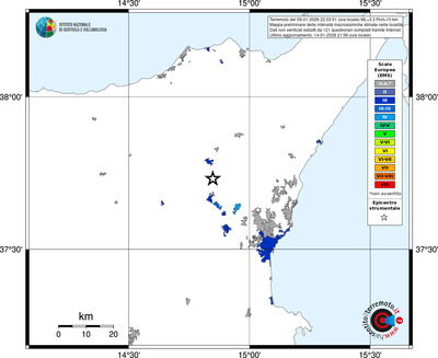 Mappa EMS - territori località
