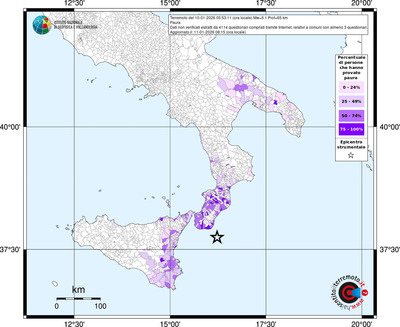 Mappa territorio comunale con almeno 3 questionari