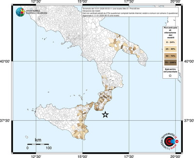 Mappa territorio comunale con almeno 3 questionari
