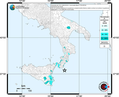 Mappa territorio comunale con almeno 3 questionari
