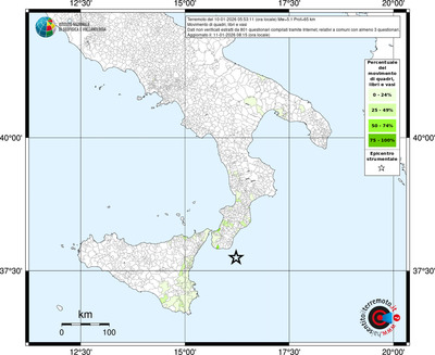 Mappa territorio comunale con almeno 3 questionari