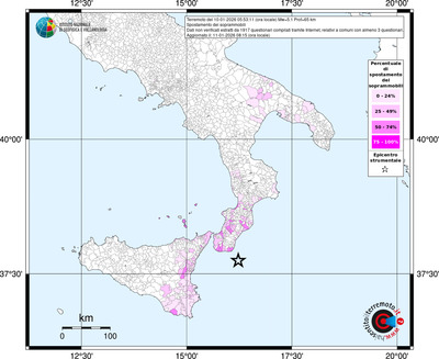 Mappa territorio comunale con almeno 3 questionari