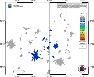 Mappa EMS - territori località