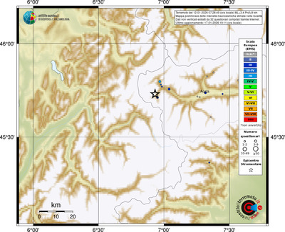 Mappa EMS - località