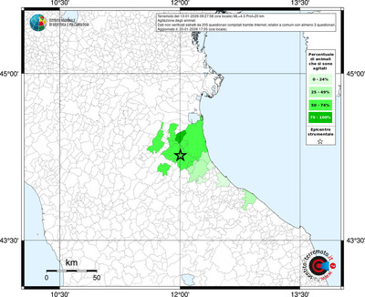 Mappa territorio comunale con almeno 3 questionari