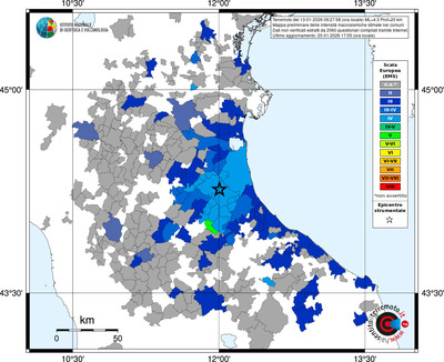 Mappa EMS - territori comuni