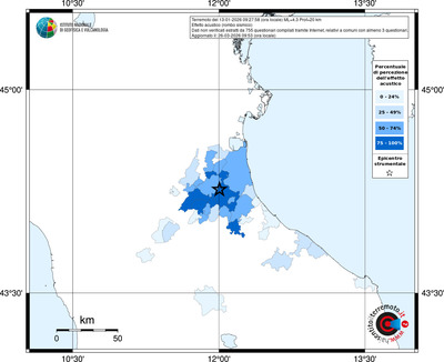 Mappa territorio comunale con almeno 3 questionari