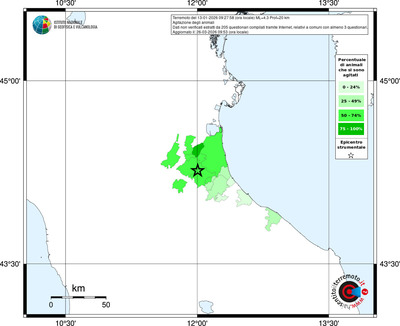 Mappa territorio comunale con almeno 3 questionari