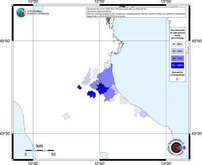 Mappa territorio comunale con almeno 3 questionari