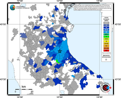 Mappa EMS - territori comuni