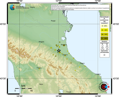 Mappa comuni con almeno 3 questionari