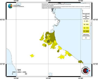 Mappa territorio comunale con almeno 3 questionari