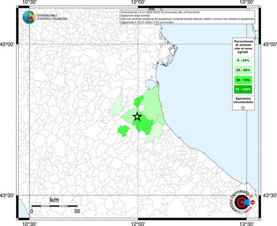 Mappa territorio comunale con almeno 3 questionari