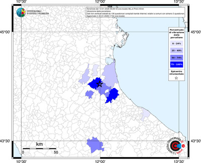 Mappa territorio comunale con almeno 3 questionari