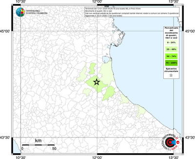Mappa territorio comunale con almeno 3 questionari