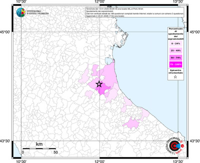 Mappa territorio comunale con almeno 3 questionari