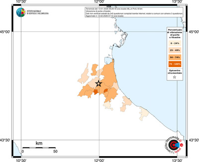 Mappa territorio comunale con almeno 3 questionari