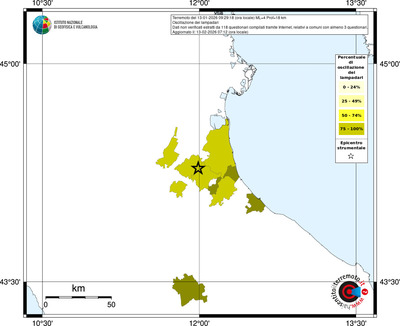 Mappa territorio comunale con almeno 3 questionari