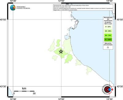 Mappa territorio comunale con almeno 3 questionari