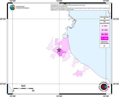 Mappa territorio comunale con almeno 3 questionari