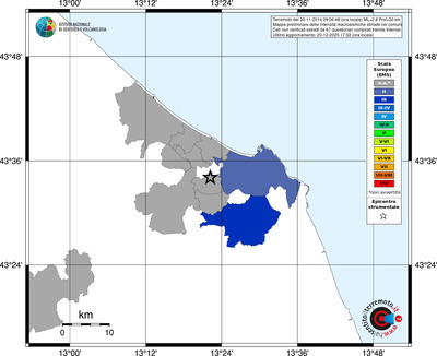 Mappa EMS - territori comuni
