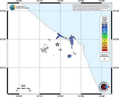 Mappa EMS - territori località