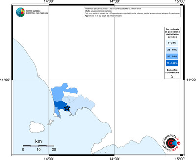 Mappa territorio comunale con almeno 3 questionari