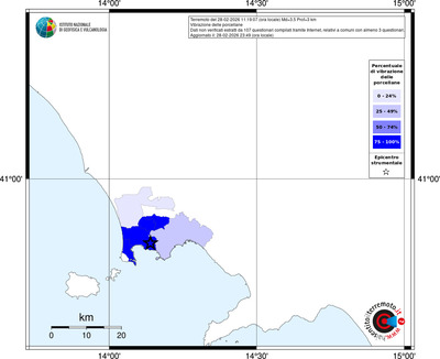 Mappa territorio comunale con almeno 3 questionari