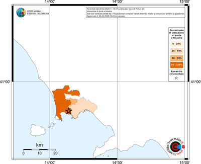 Mappa territorio comunale con almeno 3 questionari