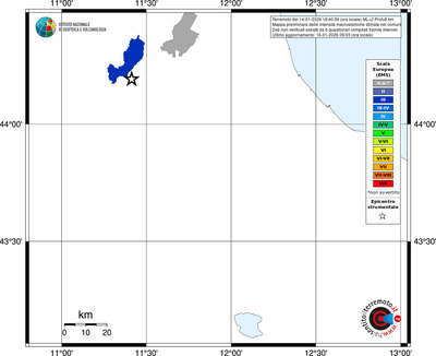 Mappa EMS - territori comuni