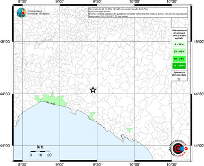 Mappa territorio comunale con almeno 3 questionari