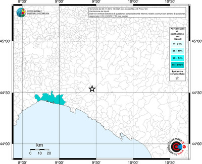 Mappa territorio comunale con almeno 3 questionari