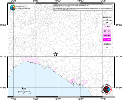 Mappa territorio comunale con almeno 3 questionari