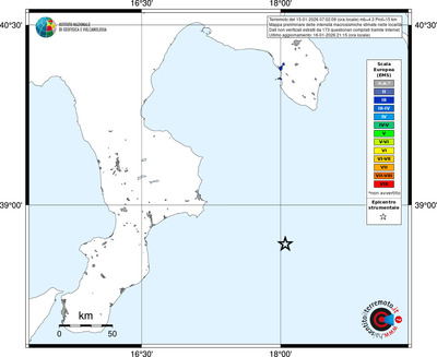 Mappa EMS - territori località