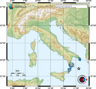 Area di invio delle email agli iscritti