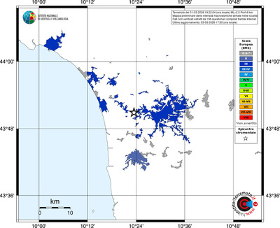 Mappa EMS - territori località