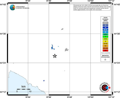 Mappa EMS - territori località