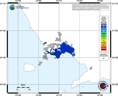 Mappa EMS - territori località