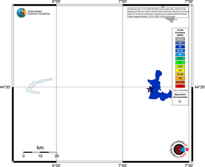 Mappa EMS - territori comuni