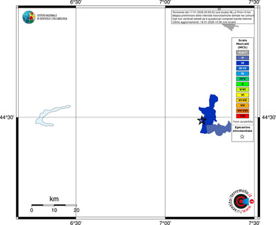 Mappa MCS - territori comuni