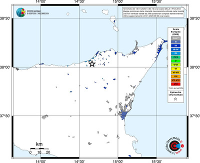 Mappa EMS - territori località
