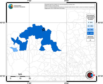 Mappa territorio comunale con almeno 3 questionari