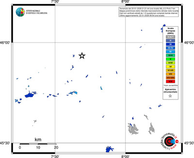 Mappa EMS - territori località