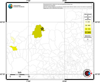 Mappa territorio comunale con almeno 3 questionari