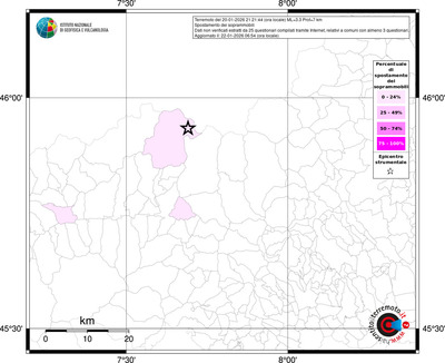 Mappa territorio comunale con almeno 3 questionari
