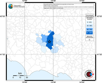 Mappa territorio comunale con almeno 3 questionari